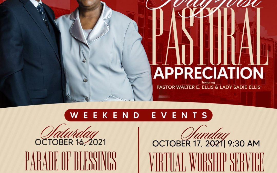 Pastor Ellis 41st Anniversary